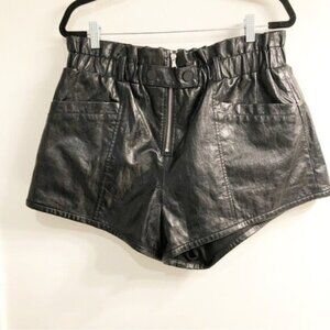 Sea Women’s Laurence Vegan Leather Shorts - Size 14